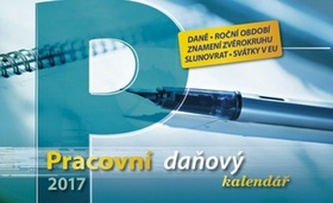 Pracovní daňový kalendář 2017 - stolní kalendář