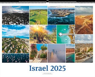 Israelkalender 2025 White Version