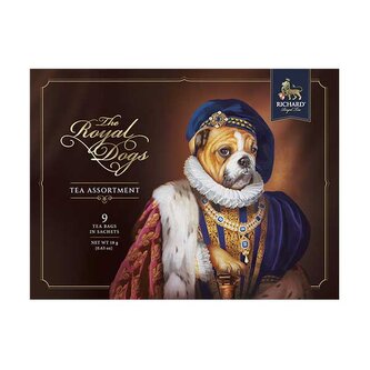 Richard Royal Dogs, kolekce černých čajů (9 sáčků) DMT 7,8/24 - Bulldog