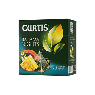 Curtis Bahama Nights, zelený čaj (18 sáčků)