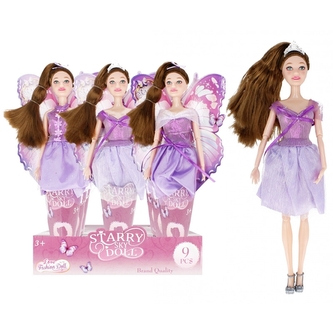 Panenka ve fialových šatech