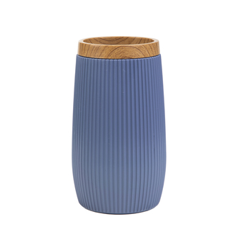 Koupelnový kalíšek | DIALL | modrá | 6,5x6,5x12 cm | 896403 Homla