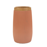 Koupelnový kalíšek | DIALL | cihlově červená | 6,5x6,5x12 cm | 896427 Homla