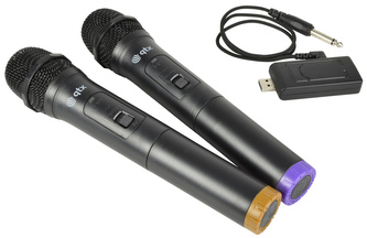 QTX U-MIC Sada bezdrátových mikrofonů, 863.2 + 864.8 MHz QTX U-MIC Sada bezdrátových mikrofonů, 863.2 + 864.8 MHz