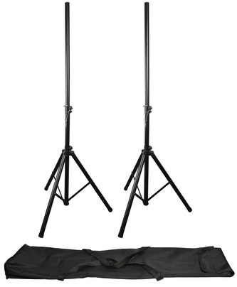 QTX sada reproduktorových stojanů v přepravním obalu, 112-176 cm, 25 kg