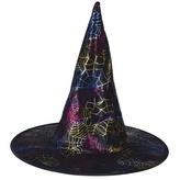 Čarodějnický klobouk pro děti - neonová pavučina