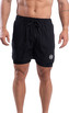 BrainMax pánské 2v1 kraťasy, černé