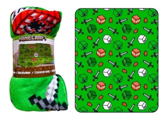 FLÍSOVÁ DEKA  MINECRAFT DE LUX
