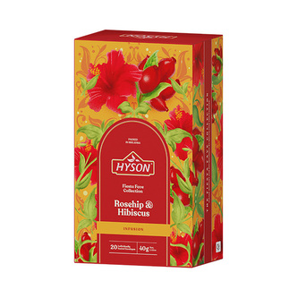 Hyson Rosehip & Hibiscus, bylinný čaj (20 sáčků)