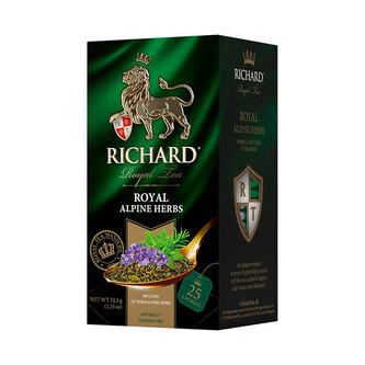 Richard Royal Alpine Herbs, bylinný čaj (25 sáčků)