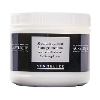 Matný gel pro akrylové barvy Sennelier 200ml