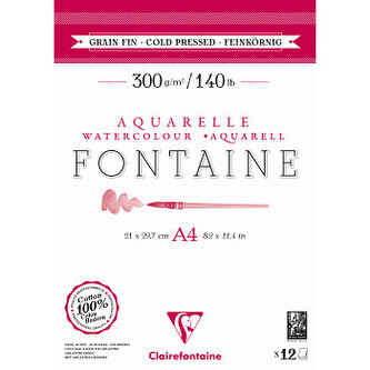Akvarelový blok Fontaine A4 300g – cold pressed