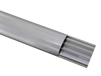 Lišta podlahová 4 kanály, 17 x 75 mm, alu, 2m