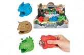 Dinosaurus hlava mačkací antistresový 8cm 4 druhy (1 ks)