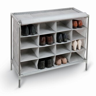 Textilní botník šestnáctikomorový