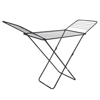 SUŠÁK NA PRÁDLO ROZKLÁDACÍ 180x55x93CM,18M ČERNÝ