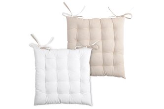 Podsedák na židli DUO COLOR bílá/béžová 40x40 cm France