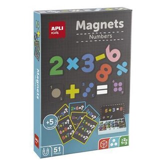 Magnetická hra "Magnets", 51 ks, čísla, APLI 19444