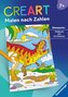 Ravensburger CreArt Malen nach Zahlen ab 7: Dinosaurier, Malbuch, 24 Motive