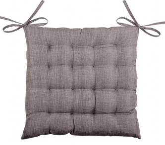 Podsedák na židli BEA taupe režný vzhled 40x40 cm France