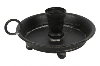 Kovový svícen Keled černý