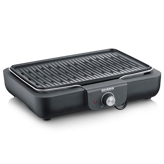 Stolní gril Severin, PG 8556, grilovací plocha 37 x 29 cm, hliníková litá deska, termostat, 2300 W