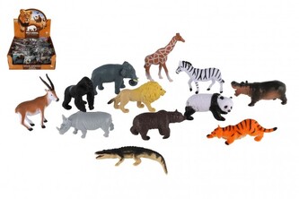 Zvířátko safari ZOO plast 5-10cm mix druhů, 1 kus Zvířátko safari ZOO plast 5-10cm mix druhů, 1 kus