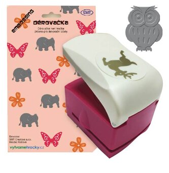 Děrovačky s embosing efektem - sova Děrovačky s embosing efektem - sova