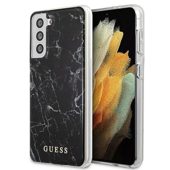 Etui Guess Marble Collection na Samsung Galaxy S21+ - czarne