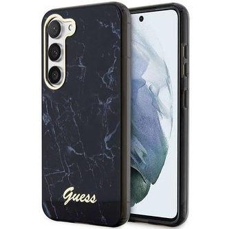Etui Guess Marble Collection na Samsung Galaxy S23 - czarne