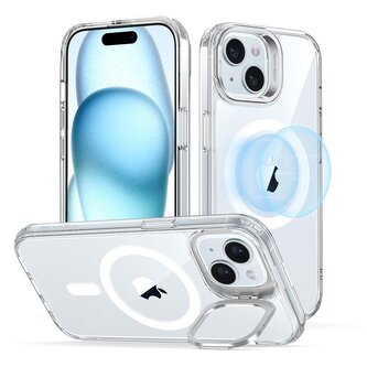 Etui ESR Classic Kickstand Halolock z MagSafe na iPhone 15 Plus - przezroczyste