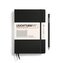 Leuchtturm1917 Zápisník Black Medium A5 čtverečkovaný