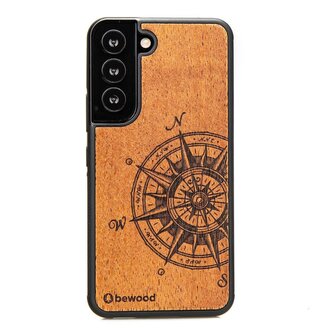 Etui Bewood Traveler Merbau drewniane na Samsung Galaxy S22 - jasnobrązowe