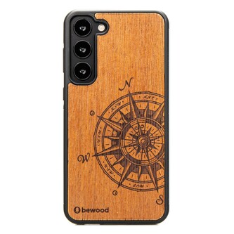 Etui Bewood Traveler Merbau drewniane na Samsung Galaxy S23+ - jasnobrązowe