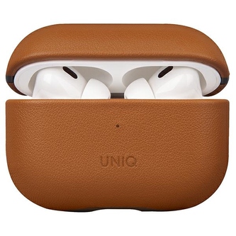 Etui UNIQ Terra Genuine Leather na AirPods Pro 2 - brązowe