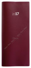 Plánovací záznamník 2017 PVC - vínový