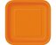 Talerzyki papierowe pomarańczowe 18cm 16szt