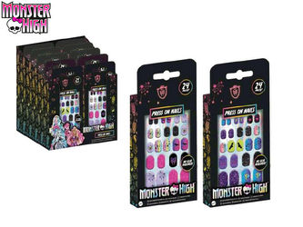 Monster High sada nalepovacích nehtů 2druhy v krabičce 24ks v DBX