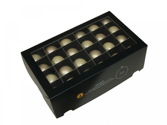 Skleněné baňky champagne 4 cm, sada 48 ks