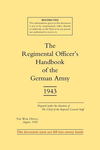 Regimental Officer OS Handbook of the German Army 1943