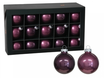 Skleněné baňky orchidej 5,7 cm, sada 30 ks