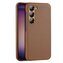 Dux Ducis Grit etui Samsung Galaxy S23 elegancki pokrowiec ze sztucznej skóry brązowe