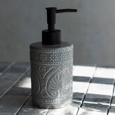 Dávkovač | INDIE | šedá | 7,5x7,5x17,5 cm | 895444 Homla