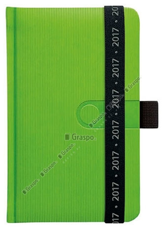 Diář 2017 - Trendy zelený týdenní kapesní