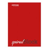 Office Products spirálový blok, A4, 70 g, 80 listů, linka - 5 ks