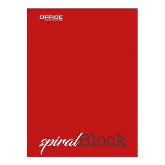 Office Products spirálový blok, A4, 70 g, 80 listů, linka - 5 ks