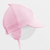 Dětská bavlněná čepička s kšiltem New Baby Casually dressed růžová - velikost 56/62