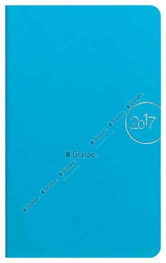 Diář 2017 - Slim modrý týdenní A5