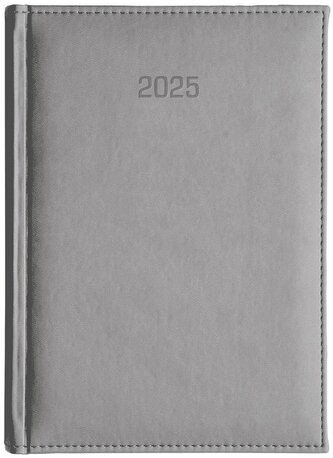 Kalendarz 2025 B6 dzienny Vivella szary