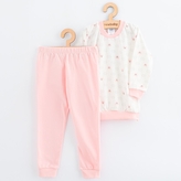 Dětské bavlněné pyžamko New Baby pink bear 116/122